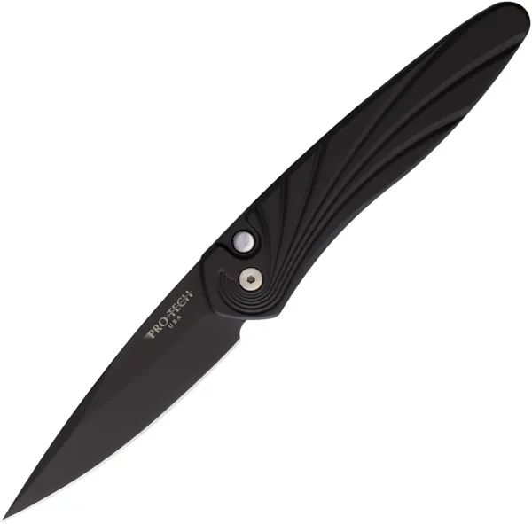Pro Tech Auto Newport Button Lock Blk knives PTK3437