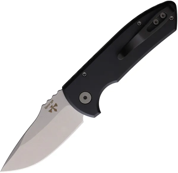 Pro Tech Auto SBR Button Lock Black Lft knives PTKLG401LH