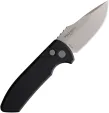 Pro Tech Auto SBR Button Lock Black Lft knives PTKLG401LH