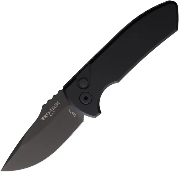 Pro Tech Auto SBR Button Lock Black knives PTKLG403