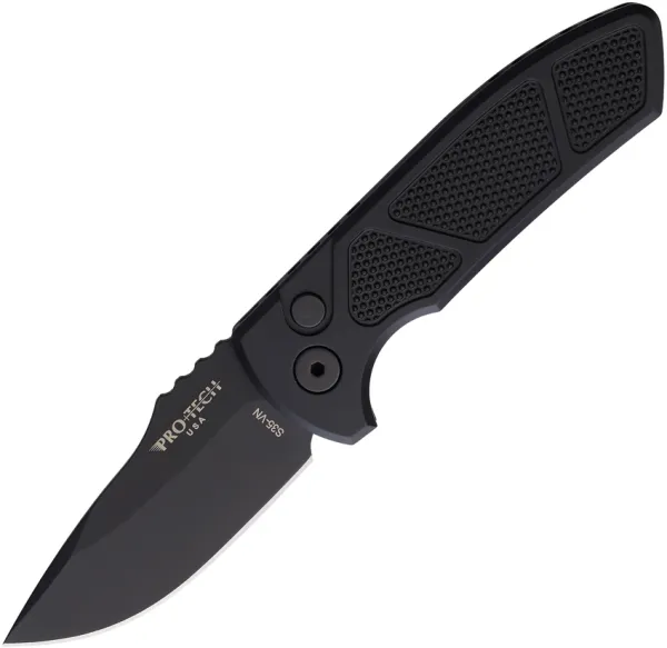Pro Tech Auto SBR Button Lock Black knives PTKLG407