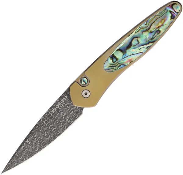 Pro Tech Auto Newport Button Lock Cust knives PTKNC004