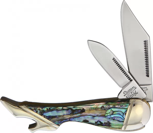 Queen City Leg Knife Abalone QC005