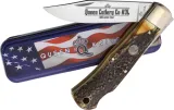 Queen Lockback Burnt Stag Horn QGSH106