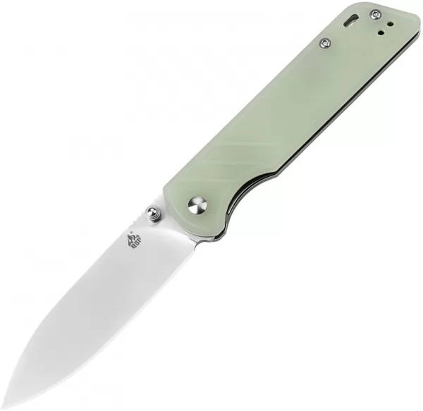 QSP Knife Parrot Linerlock Jade G10 QS102H