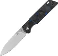 QSP Knife Parrot Linerlock V2 Blue CF - QS102V2H