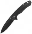 QSP Knife Woodpecker Framelock Black - QS116D2II