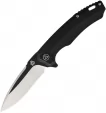 QSP Knife Woodpecker Framelock Black - QS116D