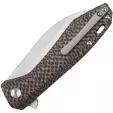 QSP Knife Pelican Linerlock Brown Satin QS118A2
