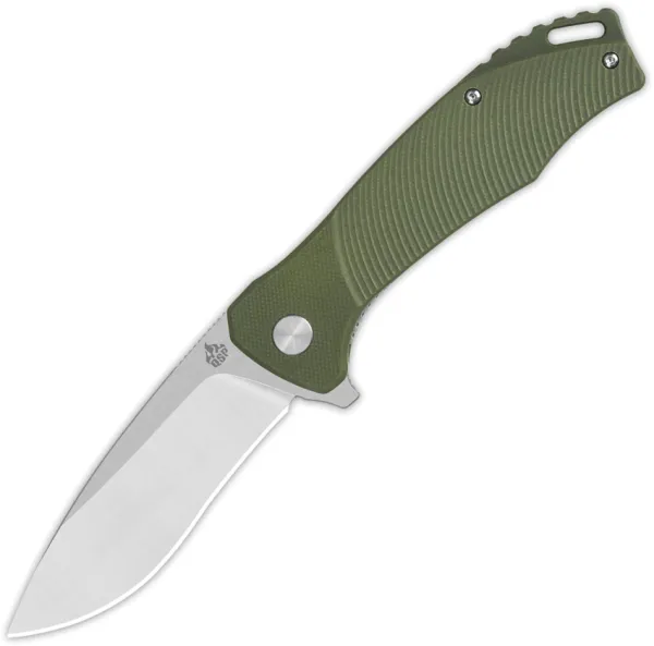 QSP Knife Raven Linerlock Green G10 QS122B1