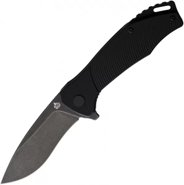 QSP Knife Raven Linerlock Black SW QS122C2
