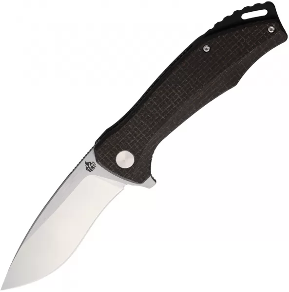 QSP Knife Raven Linerlock Brown Mic QS122D1