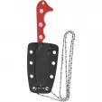 QSP Knife Neckmuk Neck Knife Red QS125G