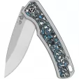 QSP Knife Puffin Framelock Titanium QS127F1