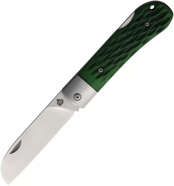 QSP Knife Worker Lockback Green Bone QS128B