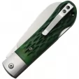 QSP Knife Worker Lockback Green Bone QS128B