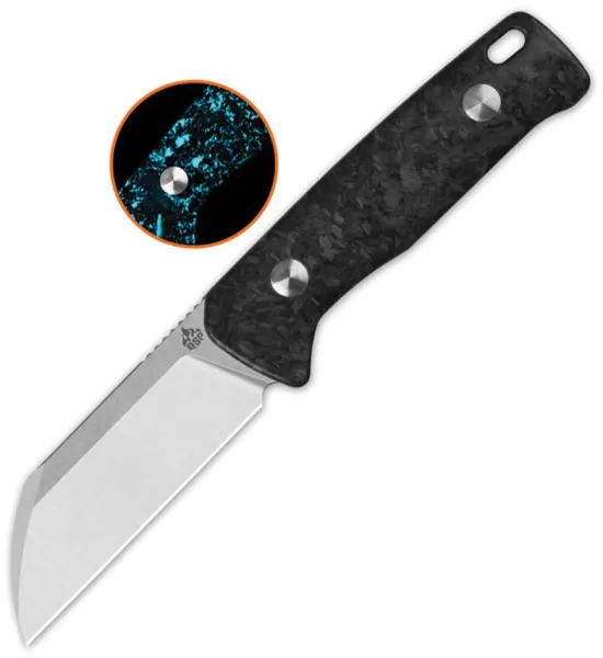 QSP Knife Baby Penguin Blue GITD CF QS130BPF1