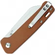QSP Knife Penguin Linerlock Tan Micarta QS130J
