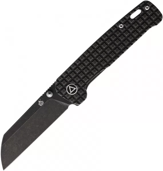 QSP Knife Penguin Framelock Blk Frag Ti QS130OFRG