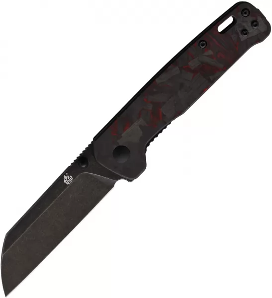 QSP Knife Penguin Linerlock RedCF QS130URD