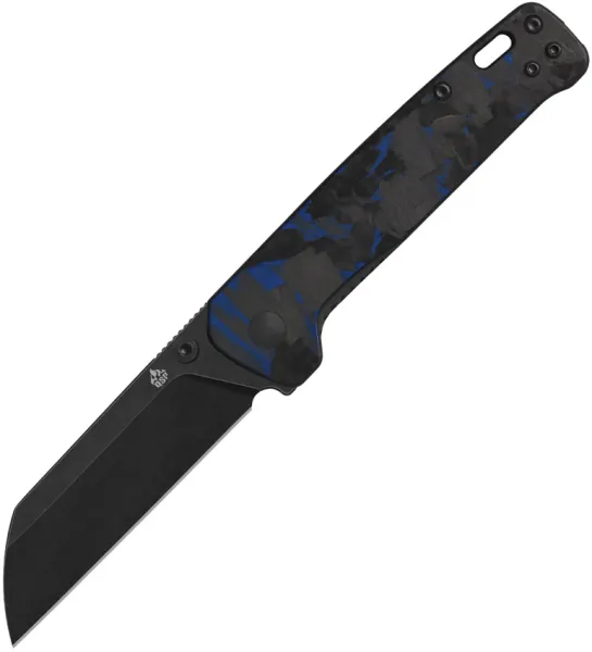 QSP Knife Penguin V2 Linerlock Blue CF QS130V2E2