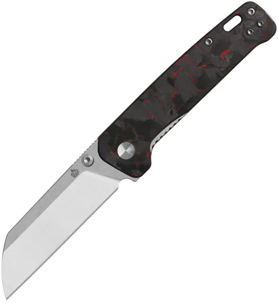 QSP Knife Penguin V2 Linerlock Red CF QS130V2F1