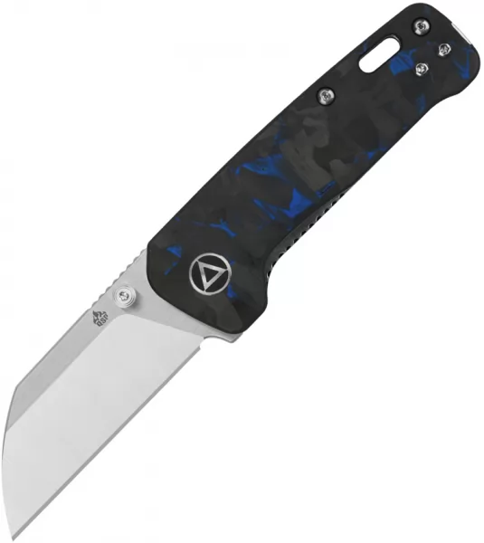QSP Knife Mini Penguin Linerlock Blue CF QS130XSD1