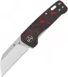 QSP Knife Mini Penguin Linerlock Red CF - QS130XSE1