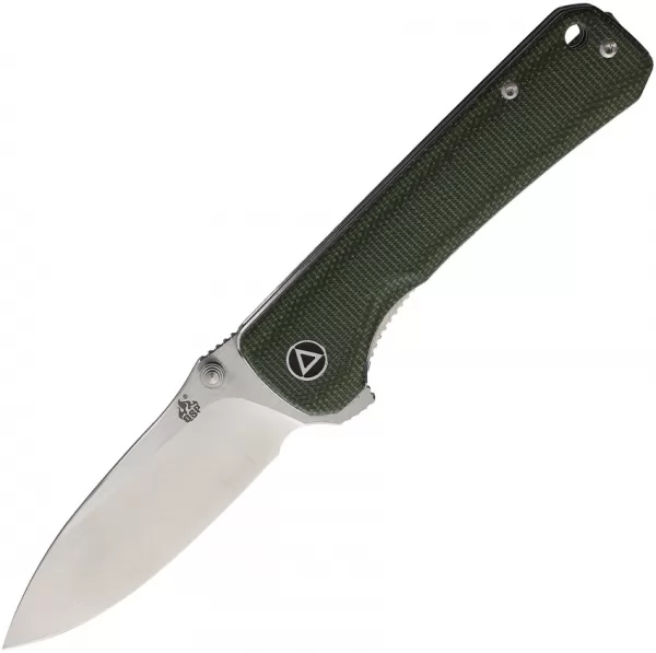 QSP Knife Hawk Linerlock Green Micarta QS131H