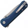 QSP Knife Hawk Linerlock Blue Micarta QS131I