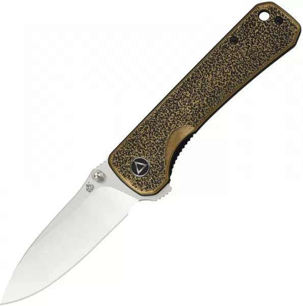 QSP Knife Hawk Linerlock Brass QS131K