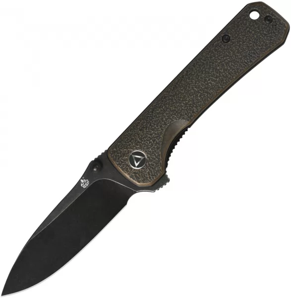 QSP Knife Hawk Linerlock Copper Black QS131N