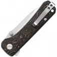 QSP Knife Hawk Linerlock Copper Foil CF QS131T