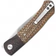 QSP Knife Gannet Linerlock Brown QS137B