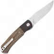 QSP Knife Gannet Linerlock Brown QS137B