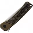 QSP Knife Osprey Linerlock Brass QS139D1