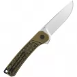 QSP Knife Osprey Linerlock Brass QS139D1
