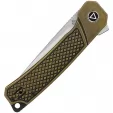 QSP Knife Osprey Linerlock Brass QS139D1