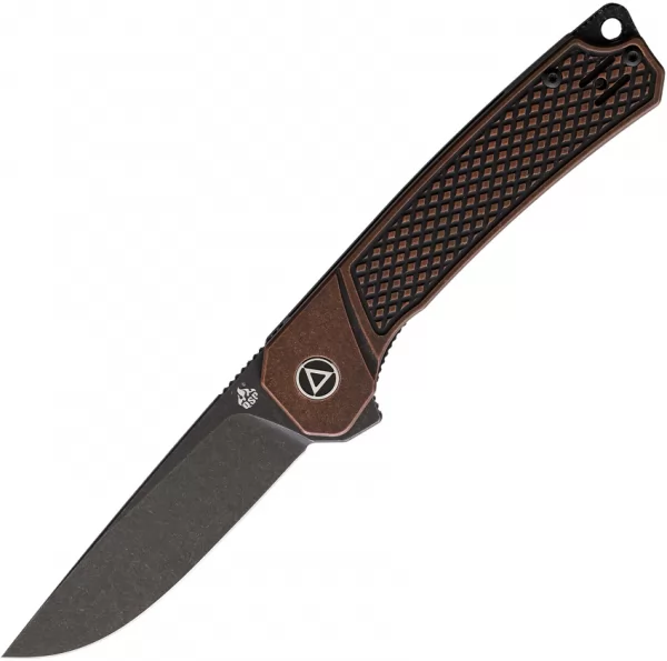 QSP Knife Osprey Linerlock Copper Black QS139E2
