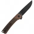 QSP Knife Osprey Linerlock Copper Black QS139E2