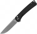 QSP Knife Osprey XL Button Lock Black - QS139XLA