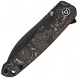 QSP Knife Otter Linerlock Copper Foil QS140B2