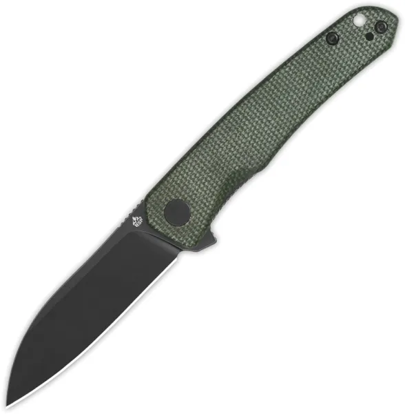 QSP Knife Otter Linerlock Green Micarta QS140E2