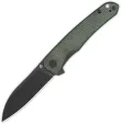 QSP Knife Otter Linerlock Green Micarta - QS140E2