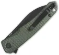 QSP Knife Otter Linerlock Green Micarta QS140E2