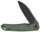 QSP Knife Otter Linerlock Green Micarta QS140E2