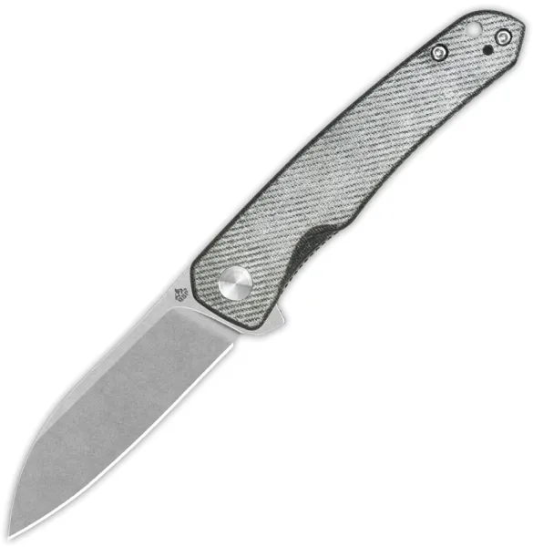 QSP Knife Otter Linerlock Denim Micarta QS140F1