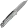 QSP Knife Otter Linerlock Denim Micarta QS140F1