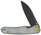 QSP Knife Otter Linerlock Denim Micarta QS140F2