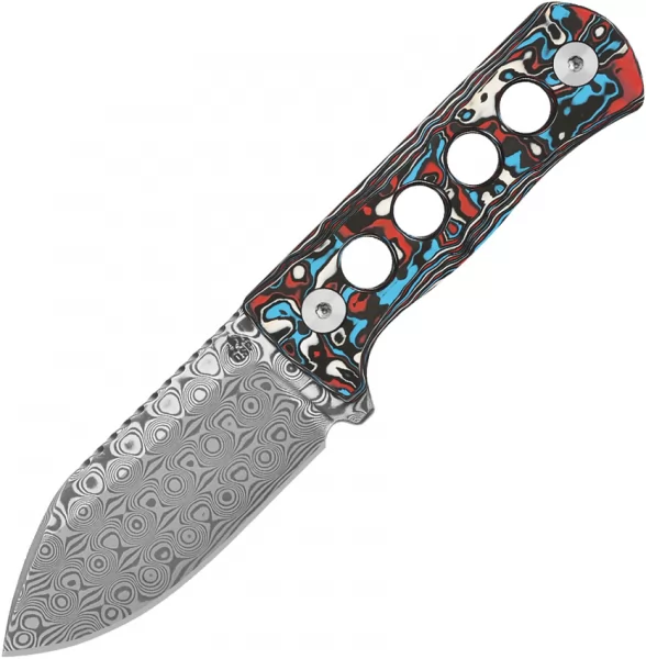 QSP Knife Canary Neck Knife Damascus QS141J